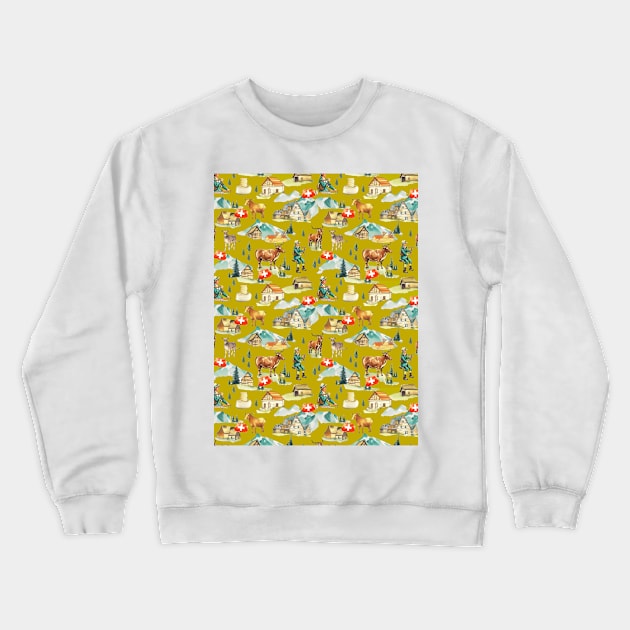 Swiss tradition Crewneck Sweatshirt by Remotextiles